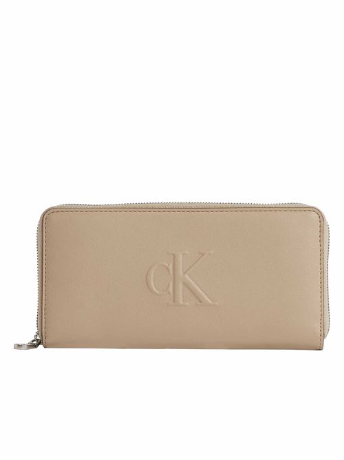 sculpted zip around wallet CALVIN KLEIN JEANS | LV04K1005GPBF
